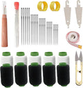 44PCS Sewing Tool Set with Box, Big Eye Steel Sewing Needles Kit, Stainless Steel Needles for Hand Sewing, Needle and Thread Kit for Sewing