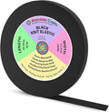 Mandala Crafts Wide 1/2 Inch Black Elastic Bands Spool for Pants Waistbands Sewing and DIY Crafts, 88 YD Stretchy Flat Fabric Strap Knit Elastic Band for Wig