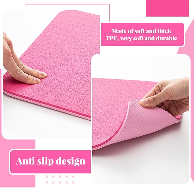 3 Pcs Sewing Machine Muffling Mat Pedal Mat Sewing Machine Pad No Slip Rubber Stay in Place Mats for Calms Vibration(Pink,15 x 20 Inch,14 x 9 Inch,17 x 36 Inch)