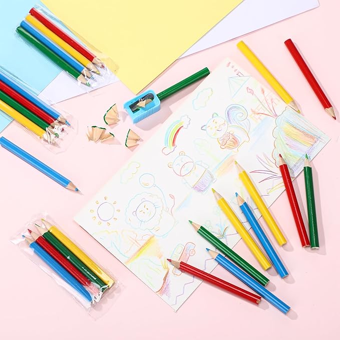 2000 Count 3.5 Inch Colored Pencils Mini Color Pencils Bulk Pre-sharpened Art Coloring Pencil Supplies for Drawing Birthday Wedding