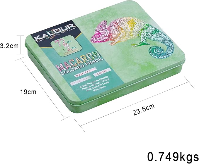 72+2 Count Macaron Pastel Colored Pencils for Adult Coloring Books, Artists Soft Core, Ideal for Drawing Blending Shading, Coloring Pencils Set Gift for Adults Beginners