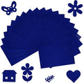 20 Pcs Deep Navy Blue Felt Fabric Sheet 8" x 12" Assorted Color Felt Fabric Sheets for Crafts DIY Handcraft Sewing Squares Patchwork Nonwoven