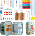 KOKNIT Crochet Hooks Set Ergonomic Grip Soft Handles Aluminum Crochet Hook (Green 1)