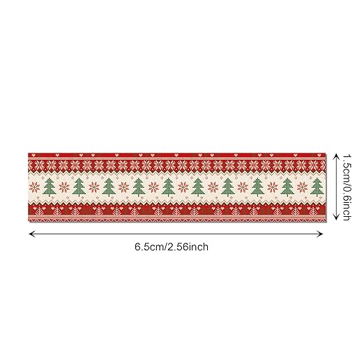 12 Rolls Christmas Washi Tape Set, Ugly Sweater Masking Tape Vintage Cartoon Xmas Ugly Sweater Decorative Tape, Xmas Holiday Retro Masking Tape for Journaling Supplies, Scrapbooking, DIY Arts & Crafts