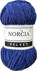Soft Velvet Yarn Chenille Yarn for Crocheting Super Bulky (100g-3.50oz) (68m-74.3 yds) Baby Blanket Yarn for Knitting Amigurumi Yarn for Crochet Weaving Craft (Royal Blue, 1 Skein)