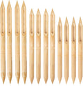 Tenare 12 Pcs Bamboo Reed Pens Double Head Pottery Supplies Wooden Pens Polymer Clay Tools Pottery Ceramic Shaping Tools for DIY Ceramics Clay Sculpture, Small, Medium, Large