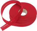 MECCANIXITY 1 Inch Single Fold Bias Tape Polyester Continuous Bulk Bias Tape for Sewing,Seaming Quilting Hemming Binding Crafts (Wine Red 25 Yards)