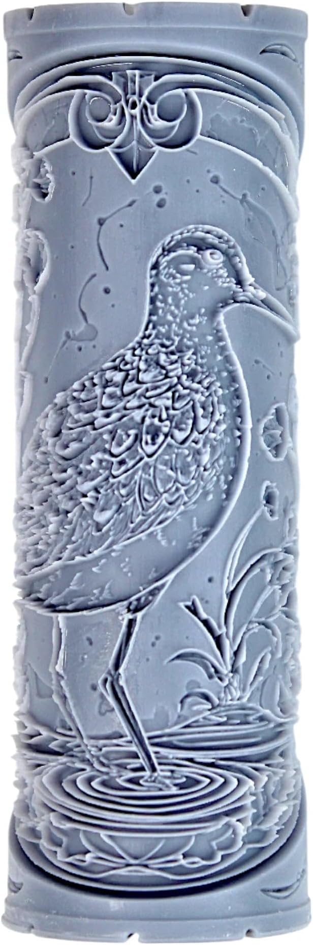 Sandpiper Clay Texture Roller (4") - Bird Set #02 - Embossing Pattern Roller for Polymer & Ceramic Clay, Pottery & Crafts