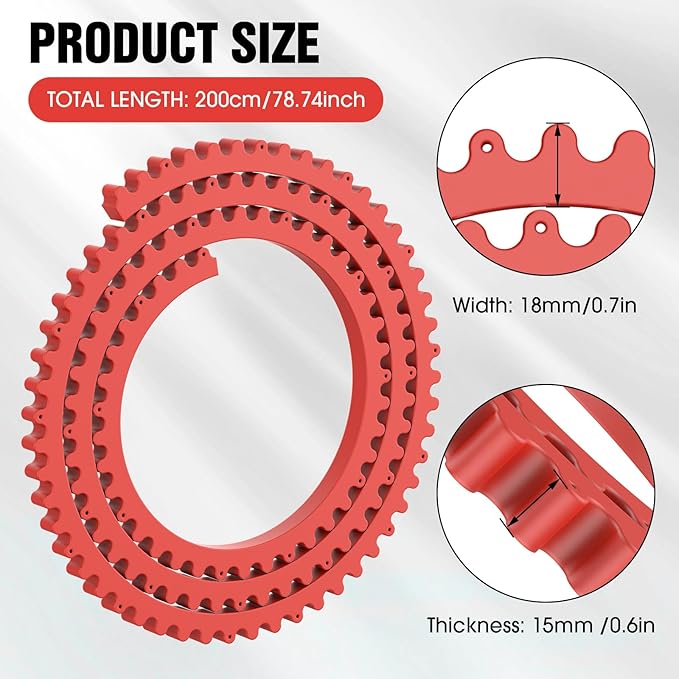 Router Templates for Woodworking, 78" Plastic Woodworking Profiling Strip & Edge Guide Kit for Precision Trimming, Fits Bosch DeWalt Makita Routers, DIY Furniture Cabinet Table Edge Molding Jig (Red)