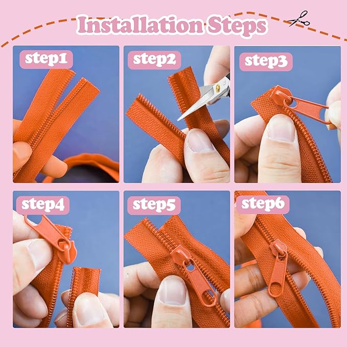 Amtvuzy 80 Yards 20 Colors Zipper,#3 Nylon Coil Zippers Bulk for Sewing,DIY Crafts and Tailoring with 200 Zipper Sliders,Zippers by The Yard for Clothes,Bags and Purse Making Supplies,etc.