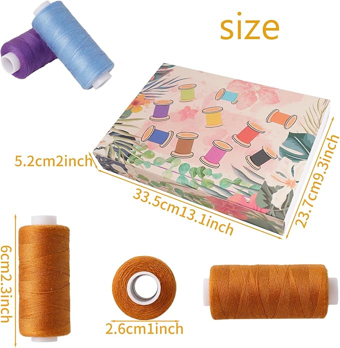 88 Spools of Hand Quilting Thread,Sewing Threads Kits,400 Yards Each Spool,Quilting Thread,All Purpose Sewing Thread,for Sewing Machine and Hand Sewing,140S/2,Tex 27,40 wt.