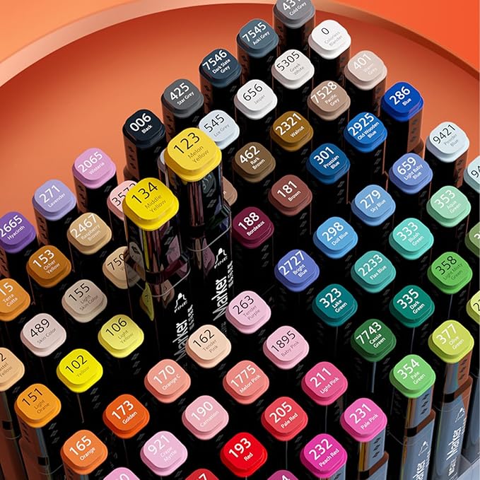 M&G Alcohol Art Markers Chisel & Fine Tip，80 Colors Dual Tip Art Markers, Stocking Stuffers for adults, Christmas Gift Idea for artists - Art Supplies