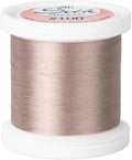 YLI Threads Silk Thread – 100 wt Fine Japanese Silk for Appliqué, EPP, and Quilting - Pinky Brown