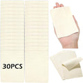 MAPVOLUT 30 PCS Pre Cut Chamois Cloth for Pottery Tools Kit, Super Soft Chamois for Smoothing Pot Rim Ceramic Mini Pottery Wheel Mudtools Sponge Bats Stamps for Clay Trimming Tools (3.2 x 4.73 Inch)