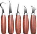 Wood Carving Kit Whittling Kit Wood Carving Tools Set for DIY Crafts with Detail,Roughing,Sloyd,Hook Knife,Whittling Knives for Wood DIY Beginners (Brown)