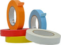 WOD CFTC6 Console Artist Tape Made in USA Rainbow, 1 inch x 60 yds. Set of 5 Rolls - Flatback Paper Marking/Labeling Tape Residue Free, for Watercolor Paper to Prevent Tearing