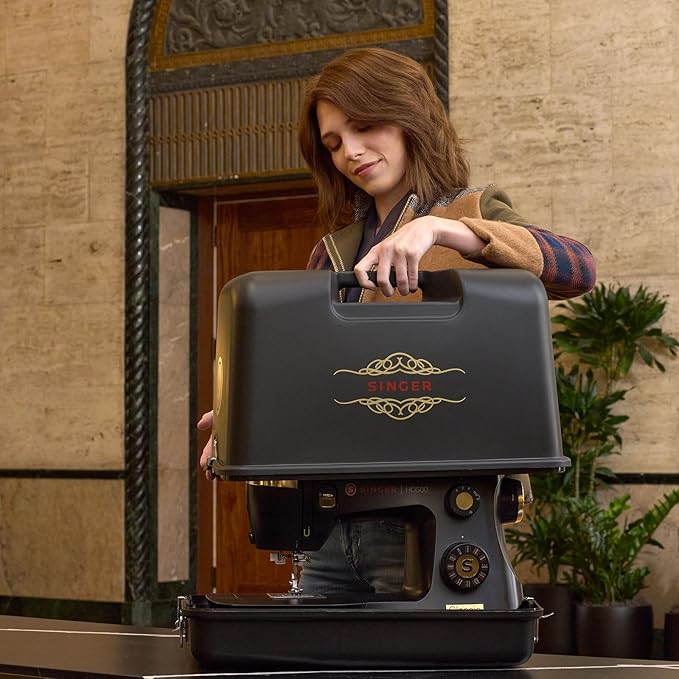 SINGER Special Edition Super Bundle | Vintage-Inspired Heavy Duty 500 Classic Sewing Machine Plus Carrying Case | Strong Motor, 23 Stitches, Metal Frame, LED, Needle Threader, Buttonhole, Accessories