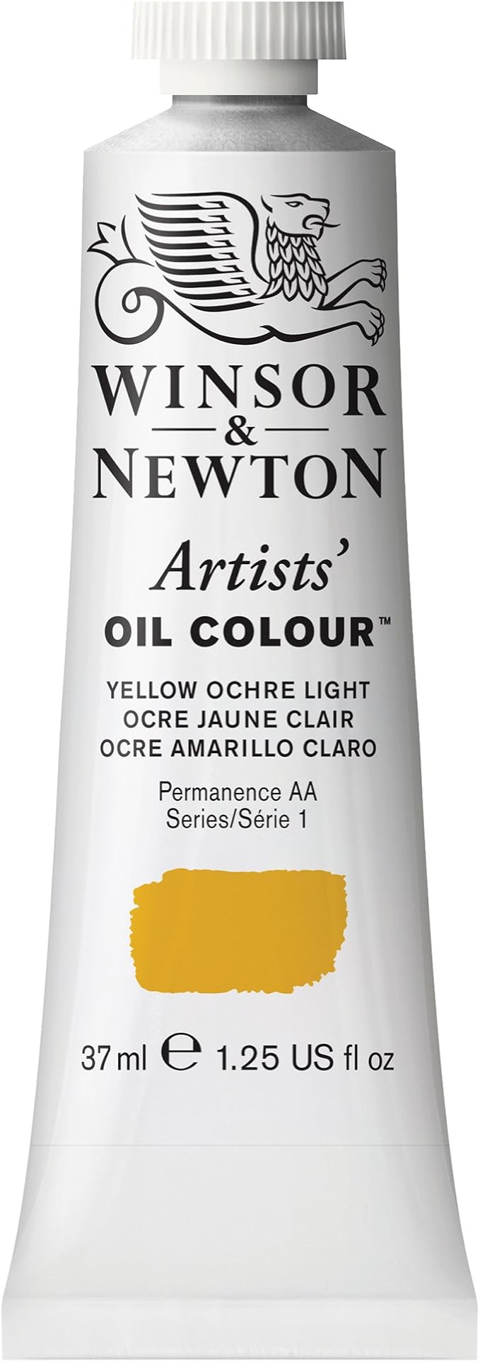 Winsor & Newton Artists' Oil Color, 37ml (1.25 oz) Tube, Yellow Ochre Light