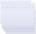 Amariver White Nylon Coil Zippers - 100Pcs Assorted Lengths for Tailor Sewer Sewing Crafter Special Zippers in Bulk