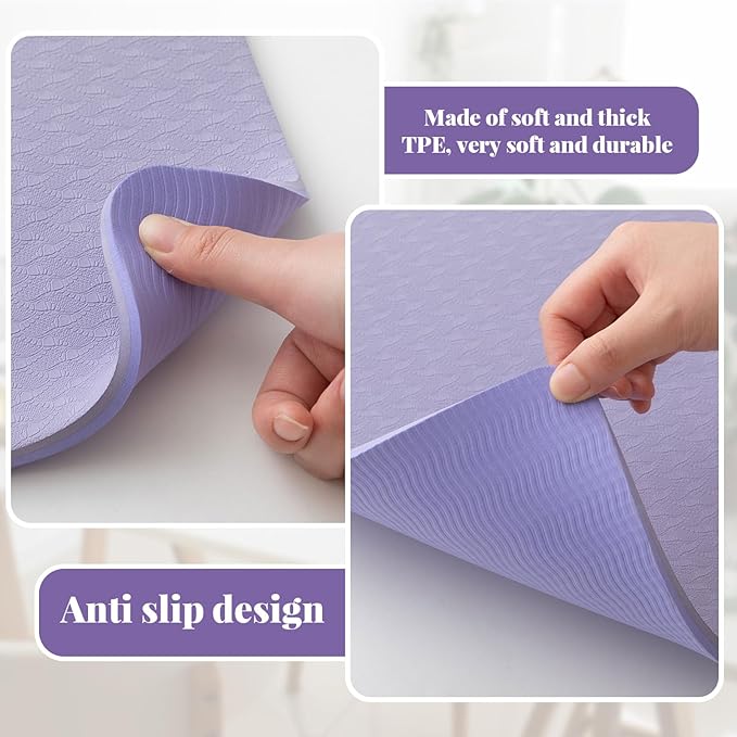 2 Pcs Sewing Machine Muffling Mat Pedal Sewing Mat Reduce Vibrations Noise No Slip Machine Accessories for Quilting (17'' X 36'' and 9'' X 14'',Lavender Purple)