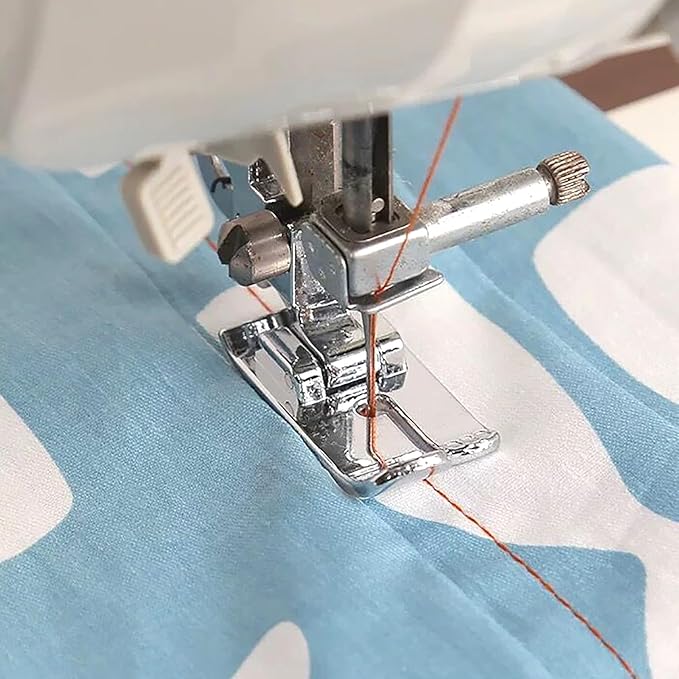1/4” Straight Stitch Snap-On Foot Presser Foot Fit for All Low Shank Snap-On Singer, Brother, Babylock, Euro-Pro, Janome, Juki, Kenmore, New Home, White, Simplicity Sewing Machines