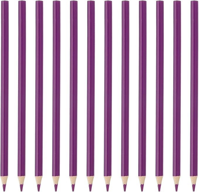 PATIKIL Purple Colored Pencils Set, 12Pcs Oil Color Pencils Wooden Coloring Drawing Pencil for Artists Art Painting