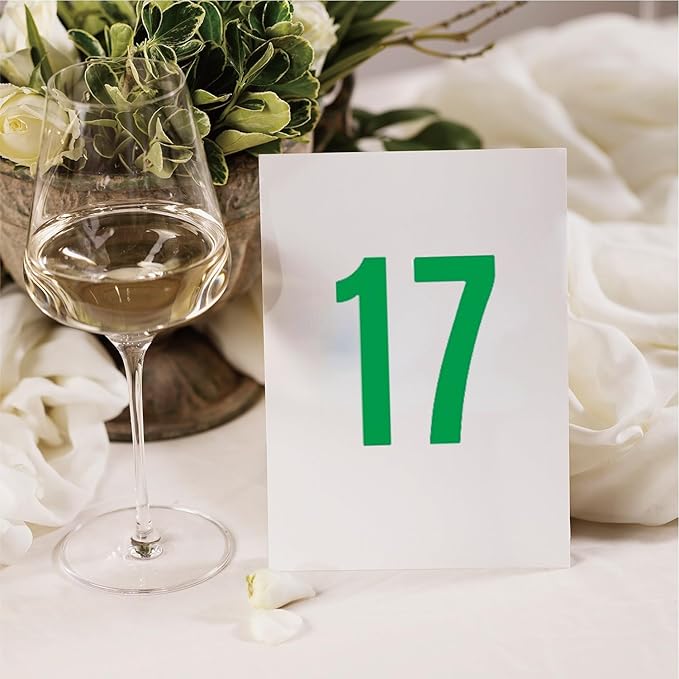 10 Sheets Vinyl Mailbox Number Stickers - Self-Adhesive Address Labels for Cars, House Doors, Windows & Metal Mailboxes (Green, 3 inch)