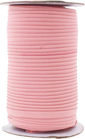 Mandala Crafts 55 Yards 1/4 Inch Blush Double Fold Bias Tape for Sewing - Bias Binding Tape for Quilting Binding, Hemming, Seam, and Fabric Piping