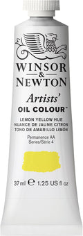 Winsor & Newton Artists' Oil Color, 37ml (1.25 oz) Tube, Lemon Yellow Hue
