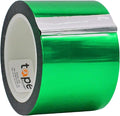 WOD MPFT2 Green Metalized Polyester Mylar Film Tape with Acrylic Adhesive, 3 inch x 72 yds. Vibrant Mirror Green Tape, Decor Tape for Detailing Accent Wall, Graphic Arts, Car and Boat Trim