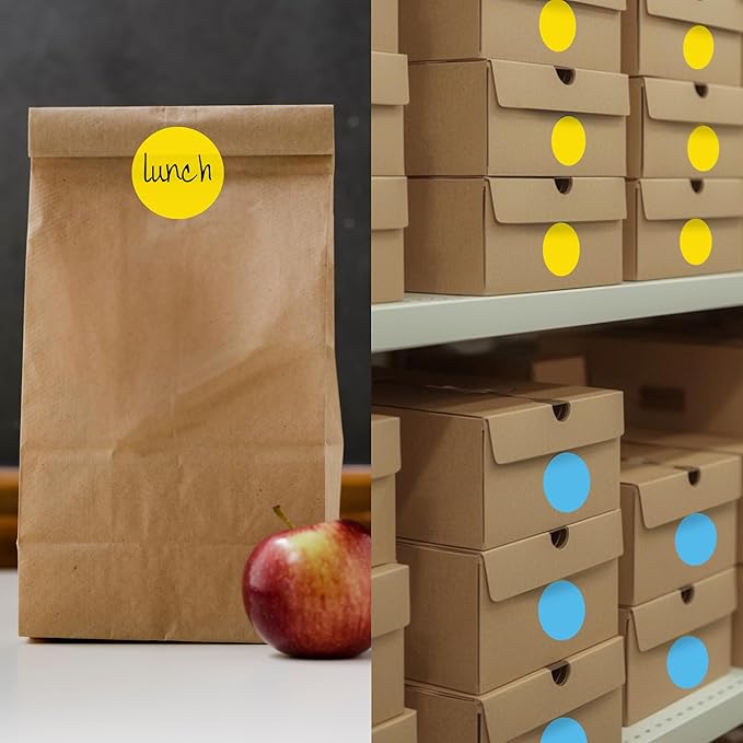 ChromaLabel 2 inch Color-Code Dot Labels | 500/Roll (Yellow)