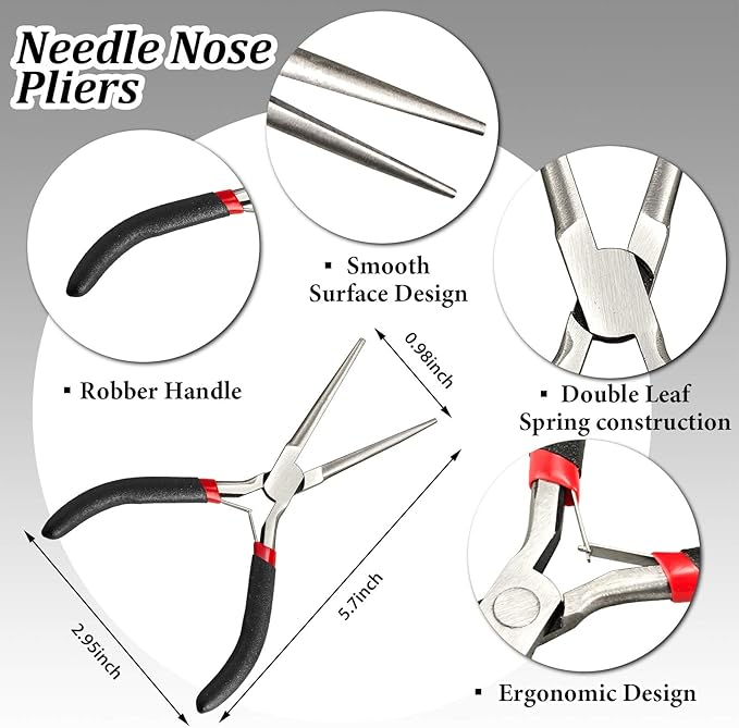 24pcs Metal Puzzle Tool Set DIY Model Kits With Clippers, Edge Bending Tab, Twisting Cylinder, Cone Shape Bend Assist, Wire Wrapping Mandrel, Ball Stylus and Bag