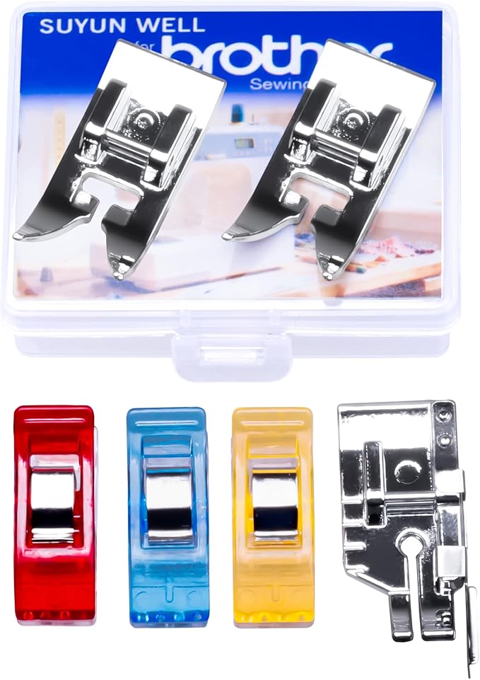 Zigzag Straight Stitch Foot 1/4'' Quilting Patchwork Presser Foot Snap On Foot for Brother,Singer,Janome,Kenmore,Babylock,Toyota,Etc Sewing Machines (Set1-ZigZag Presser Foot)