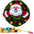 Latch Hook Kits for Adults - DIY Latch Hook Rug Kits, Crochet Kit for Beginners, Rug Making Kits with Printed Canvas, Gift Packaging. (Father Christmas, 20x20 inch)