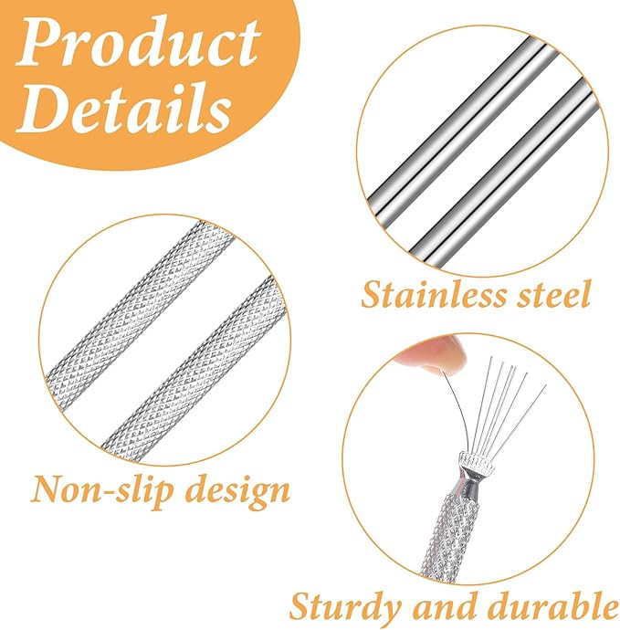 6 PCS Clay Needle and Scoring Tools, Polymer Clay Sculpting, Sculpting, Air Dry, Pottery Tool, Stainless Steel Ceramic Detail Tool for Ceramics, Sculptings, DIY Craft and Detailed Carving