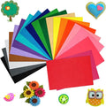 20 Pcs Felt Fabric Sheet 8" x 12" Assorted Color Felt Fabric Sheets for Crafts DIY Handcraft Sewing Squares Patchwork Nonwoven