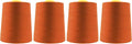 Mandala Crafts 4 Pack of Serger Threads Cones Spools - 20S/2 24000 Yards Polyester Burnt Orange Threads for Sergers Machine and Overlock Quilting Sewing Machine