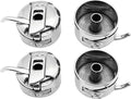 YEQIN 4 Pieces Sewing Machine Bobbin Case Stainless Steel Bobbin Case for All Front Loading 15 Class Machines