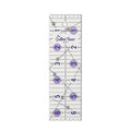 The Quilted Bear Quilting Rulers - Transparent Acrylic Non Slip Quilting, Patchwork & Sewing Ruler with Clear Black Lines & 30, 45 & 60 Degree Angles for Perfect Accuracy & Precision (2" x 6.5")