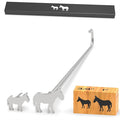 2Pcs Mini 3/4" & 1" Branding Irons, Donkey Custom Wood Branding Iron Personalized for Wood Working, Leather Hats, Felt, Cowhide, BBQ & Bread Logo, Steak Branding Iron for Food (144#)