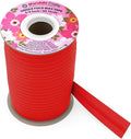 Mandala Crafts 3/4 Inch Single Fold Bias Tape for Sewing, Quilting, Piping, Hemming, Blanket & Quilt Binding – 40 Yards Red Fabric Seam Binding Tape