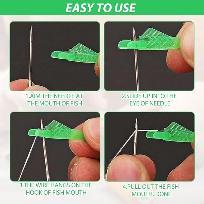 24 Pcs Automatic Needle Threaders for Hand Sewing,Quick Sewing Machine Needle Threaders Tool for Craft Embroidery,Cross Stitch Knitting