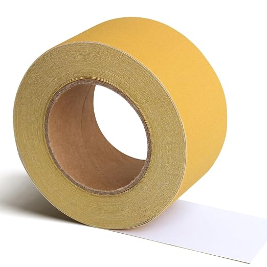 PSA Sandpaper Roll 220-Grit 2-3/4in x 20 Yards Self Adhesive Stickyback Sand Paper Longboard Sandpaper Aluminum Oxide PSA Sanding Disc PSA Sand Paper Rolls Sanding Sheet
