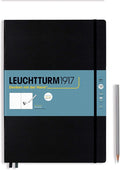 Leuchtturm1917 - Master A4 Hardcover Sketchbook (Black) - 112 Pages of 150g/m² Paper