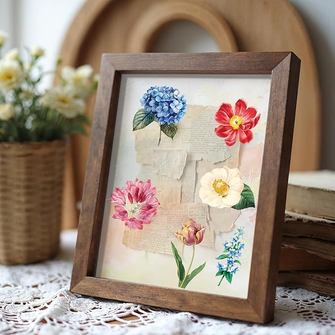 120 pcs Vintage Floral Stickers Kit - Large Junk Journal Stickers for Scrapbooking, Card Making, DIY Crafts, Personalized Letters & Bullet Journal Decor