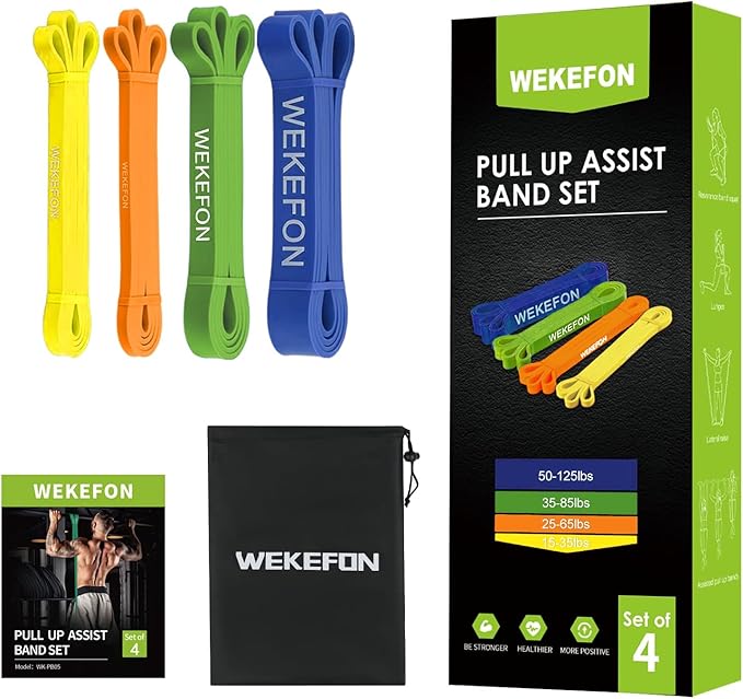 Resistance Bands Set, Pull Up Assist Bands - Stretch Resistance Band - Mobility Band Powerlifting Exercise Bands for Resistance Training, Physical Therapy, Home Workouts