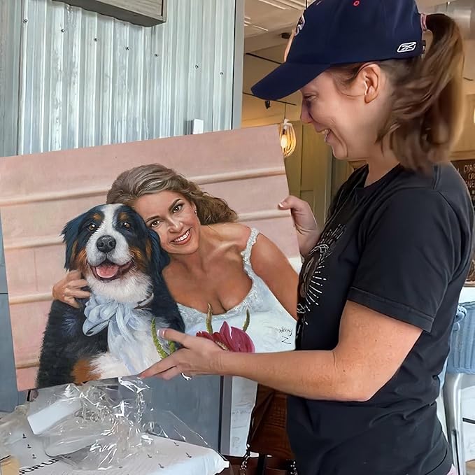 Paint Your Life Custom Hand-Painted Oil Portrait from Photo to Painting