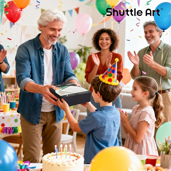 Shuttle Art 120 Pack Rainbow Pencils Bulk, 7 Colors in 1 Rainbow Colored Pencils, Pre-sharpened, Break-resistant Black Wooden Pencil for Kids and Adults Coloring, Drawing, Sketching, Doodling, Gifts
