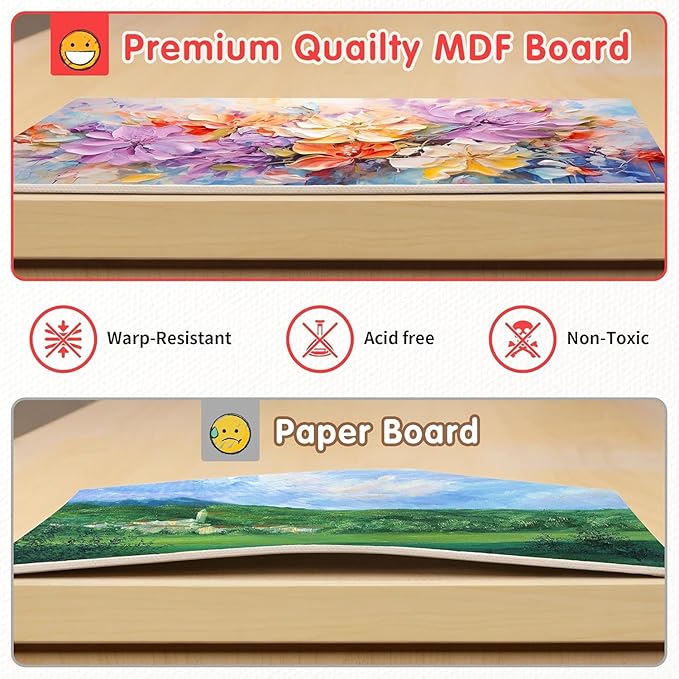 FIXSMITH Canvas Boards for Painting 6x6 Inch, Super Value 14 Pack Paint Canvases, White Blank Canvas Panels, 100% Cotton Primed, Painting Art Supplies