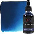 Liquid Watercolor Paint 30 ml Bottle, Indigo - Vibrant Dye-Based Liquid Watercolor w/Glass Pipette, Fast-Drying, Fine Art Paint for Calligraphy, Airbrushing & Traditional Art